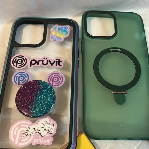 iPhone 14 LOT Pro Max Phone Cases Cute LUXURY ELECTROPLATED RING GRIP PHONE CASE - Picture 4 of 5